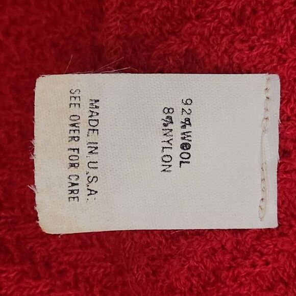 Vintage Castleberry wool blazer jacket classic red black 12 classic London New Y - Picture 6 of 7